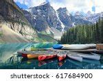 Moraine Lake, and the Valley of the Ten Peaks in Banff National Park ...