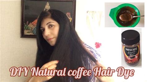 DIY Natural Hair Dye with Coffee HAIR MASK / GET RID OF GREY HAIR - YouTube