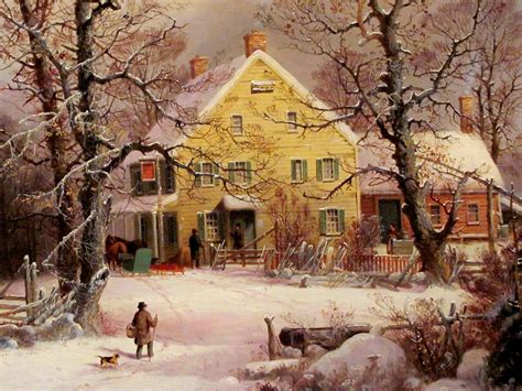 Winter in the Country: A Cold Morning, Durrie--detail 1 | Flickr