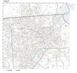 Amazon.com - ZIP Code Wall Map of Toledo, OH ZIP Code Map Laminated ...