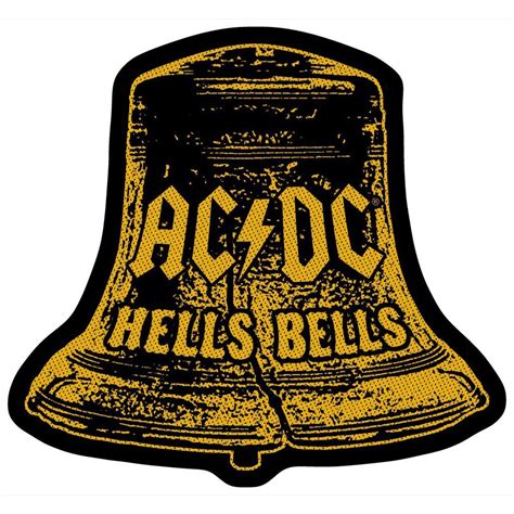 AC/DC Hells Bells Cut Out Woven Patch | Metal shirts, Ac dc, Heavy metal