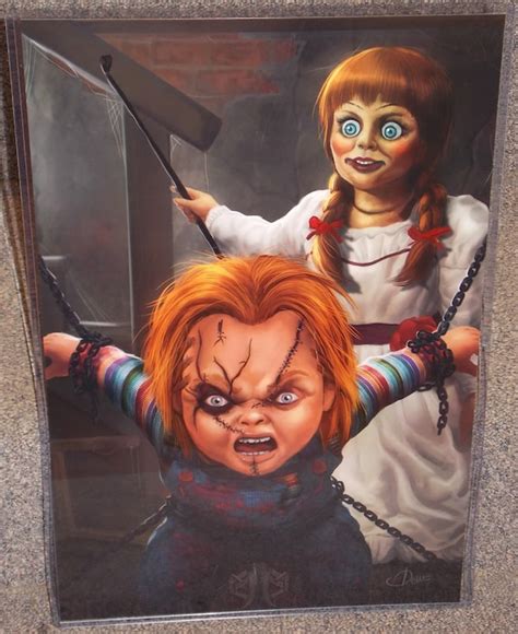 Childs Play Chucky vs Annabelle Glossy Art Print 11 x 17 In | Etsy