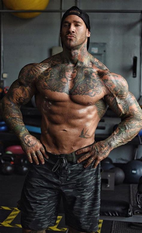 Pin by g p on Bodybuilding | Inked men, Muscle men, Guys