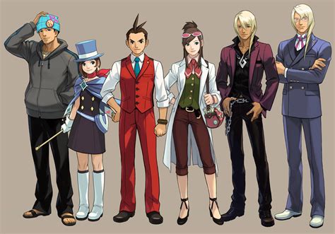 Apollo Justice: Ace Attorney Characters Art