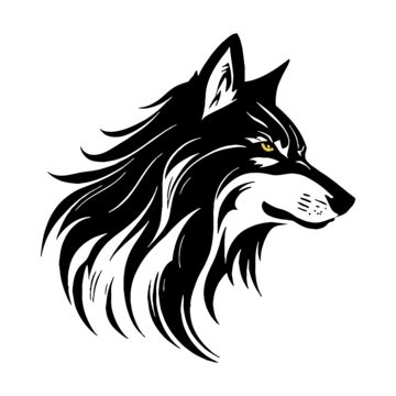 Wolf Logo Template Isolated Drawing Coyote Vector, Isolated, Drawing, Coyote PNG and Vector with ...