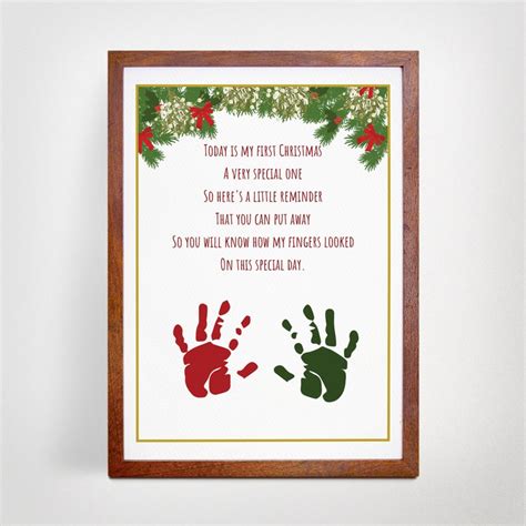 Printable Christmas Handprint Poem