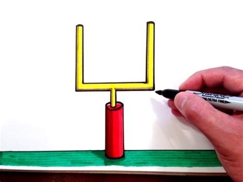 How to Draw a Football Field Goal - YouTube