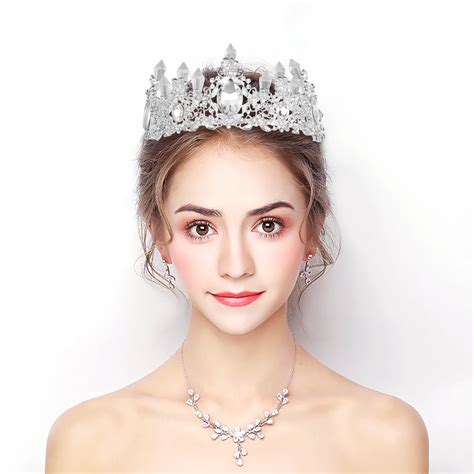 Aliexpress.com : Buy Crystal Rhinestone Crown Girl Tiara Princess Crown Bridal Wedding Hair ...