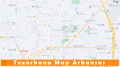 Texarkana, Arkansas Map