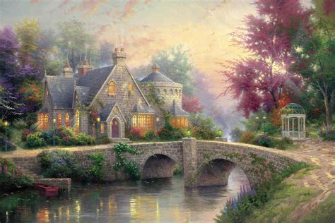 Best Oil Painting Wallpaper Id - Thomas Kinkade Famous Painting ...