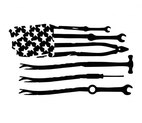 USA Flag Tools SVG, PDF, PNG, Sea Turtle Silhouette