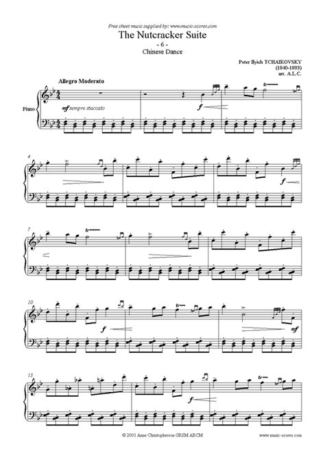 Nutcracker Pas De Deux Piano Sheet Music Pdf