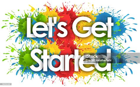 Lets Get Started Stock Illustration - Download Image Now - Beginnings ...