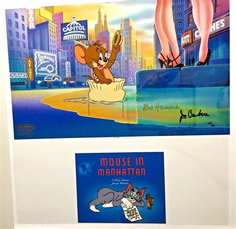 Hanna Barbera Tom And Jerry Cel Mouse In Manhattan Rare Number 1 Artist ...