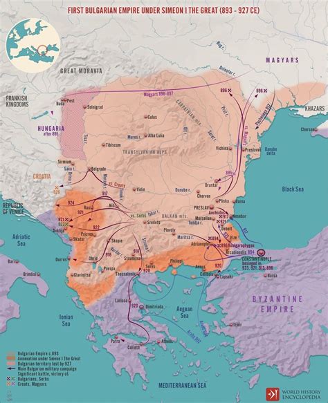 Varangian Chronicler on Twitter: "The First Bulgarian Empire reached ...