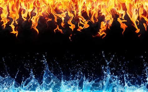 Download wallpapers fire and water, flame, water spray for desktop free. Pictures for desktop ...