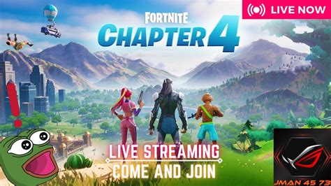 Livestream🔴Fortnite Chp 4 // NEW SETUP!!! // Come in and Join // JMan 45 73 - YouTube