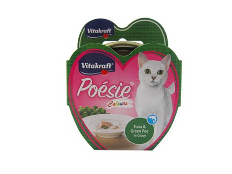 Vitakraft Poesie Colours Tuna and Green Pea in Gravy Grain Free Wet Cat ...