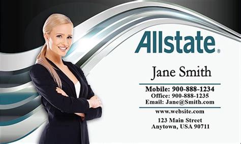 Allstate insurance agent business card free template from www.printifycards.com #printifycards ...