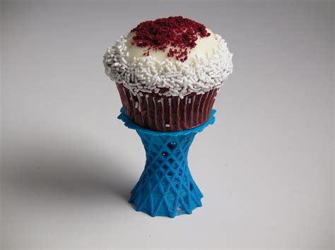 Cupcake stand with red velvet cupcake | The stand is a 3d pr… | Flickr