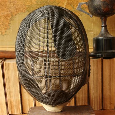 French Fencing Mask Guard. Fencer's Helmet Headpiece. Home Decor.