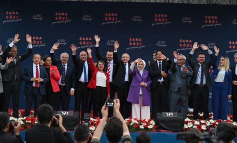 Presidential candidate and Leader of CHP Kemal Kilicdaroglu in Denizli ...