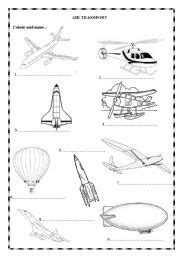 Air Transport - ESL worksheet by whitelilix