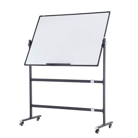 Buy Reversible Mobile Whiteboard Large 48x36 in Height Adjustable ...