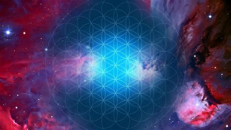 HD wallpaper: art, sacred geometry, flower of life, space, mandala ...