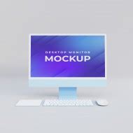 Desktop i-mac Monitor Free Mockup Download - Heropik | Marketing Materials For Small Businesses