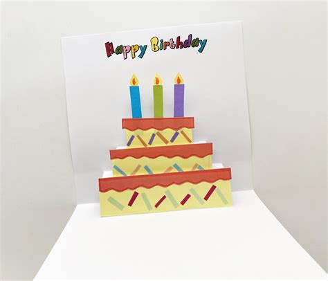 DIY Birthday Cake Pop up Card