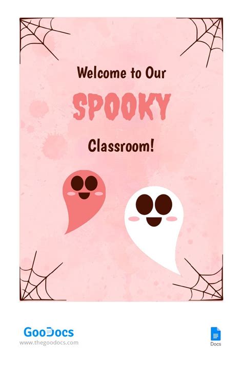 Halloween Classroom Decor Template In Google Docs