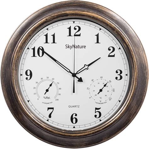 Buy SkyNature Outdoor Clocks, 18 Inch Large Indoor Outdoor Wall Clock ...
