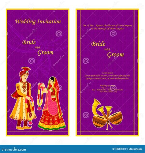 Indian Wedding Invitation Clip Art