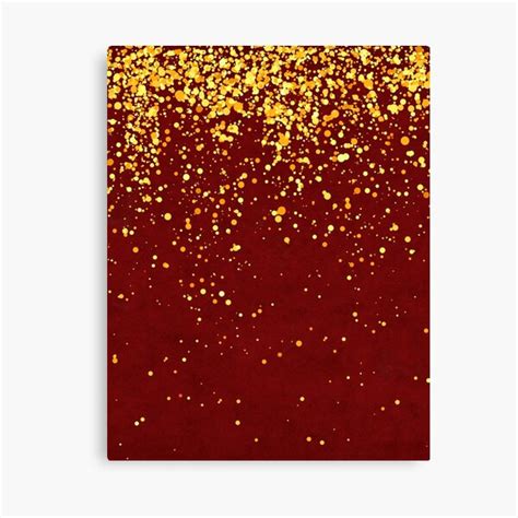 "Burgundy and Gold Glitter Designs" Canvas Print for Sale by EMCDesigns15 | Redbubble