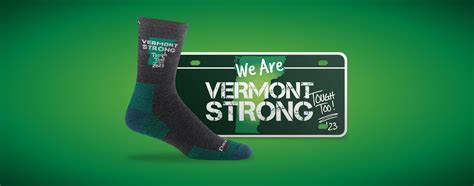 Vermont Strong Sock & License Plate – Darn Tough