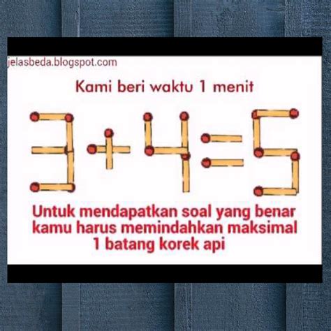 teka teki logika matematika - TEKA TEKI LUCU