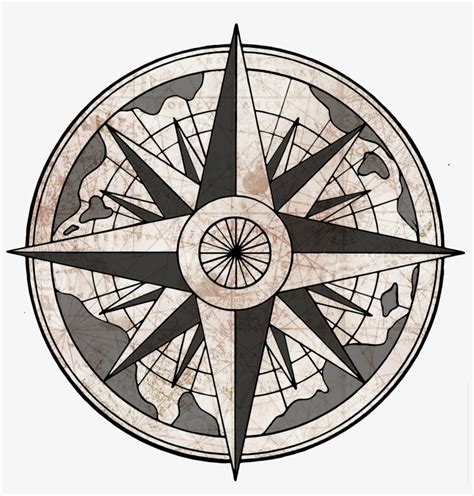 Rose Gm Info - Old Compass Drawing Transparent - Free Transparent PNG Download - PNGkey