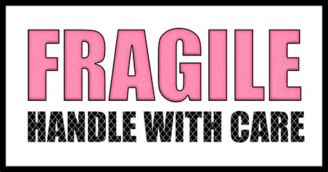 Pink Fragile Handle With Care Labels | Labels printables free, Fragile label, Labels