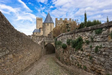 Medieval City Of Carcassonne In France Stock Photo - Image of castle ...