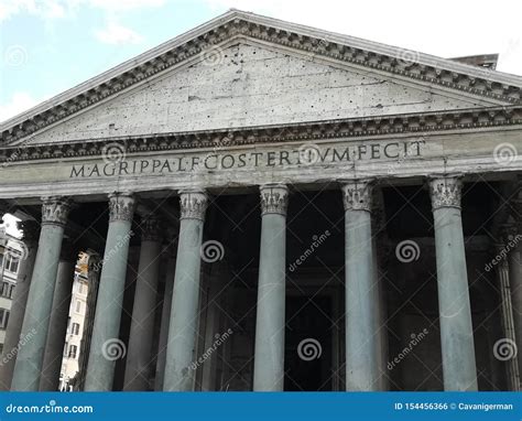 AgrippaÂ´s Pantheon in Rome, Italy Stock Photo - Image of pantheon ...