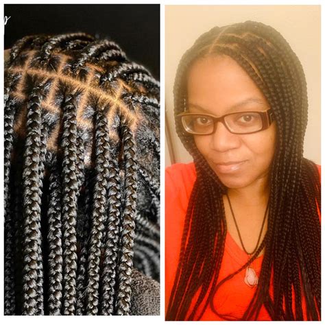 Medium knotless braids. : r/BlackHair