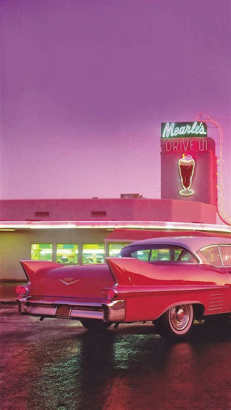 37+ 50S Diner Wallpapers on WallpaperPlay | Pink photo wall, Photo wall collage, Picture collage ...