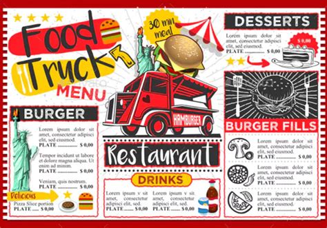 Food Truck Menu Templates | Free & Premium Downloads