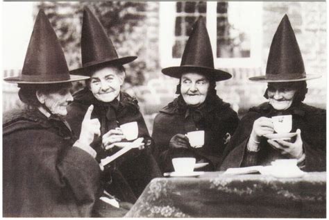 Witch Coven at Tea in Norfolk UK Wicca Halloween Repro Postcard #2 | Topics - Religious ...