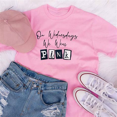 Wednesdays We Wear Pink T-Shirt - Nowstalgia