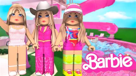 Barbie "La Pelicula" pero Roblox Bloxburg - YouTube