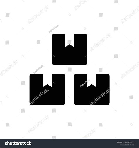 Boxes Icon Flat Style Design Isolated Stock Vector (Royalty Free) 2059793141 | Shutterstock