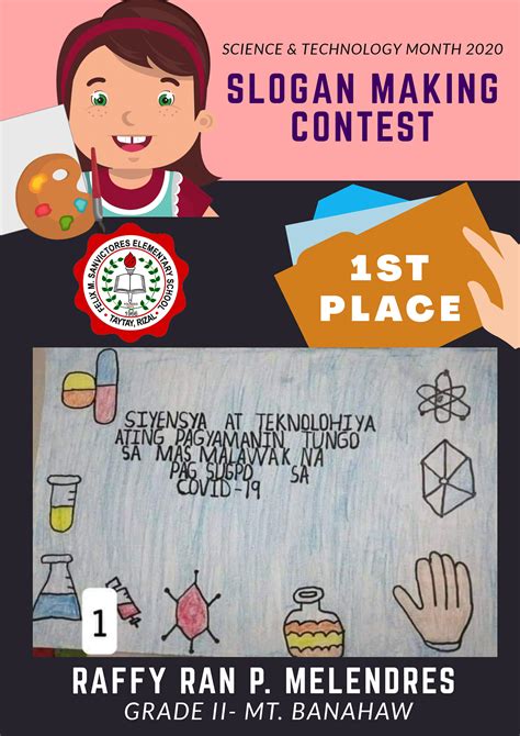 Science and Technology Month 2020 | SLOGAN MAKING CONTEST WINNERS Grade ...