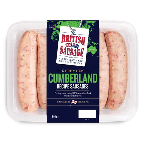 6 PREMIUM CUMBERLAND RECIPE SAUSAGES • The British Sausage, Ham & Bacon Co